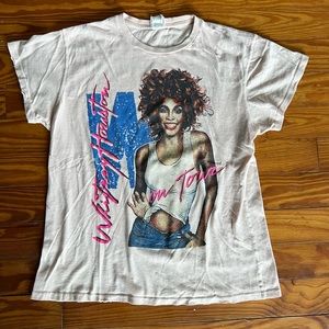 Whitney Houston MadeWorn T size medium.